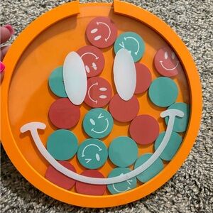 Smiley Face Orange and Green rewards system